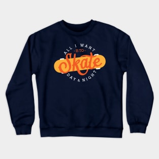 Skate Day & Night Crewneck Sweatshirt